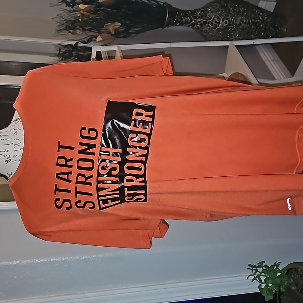 Mens 2XL Start Strong Finish Stronger Short Sleeve Tee‎